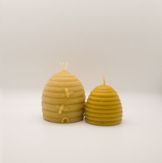 Large and Small Skep Hive Candles