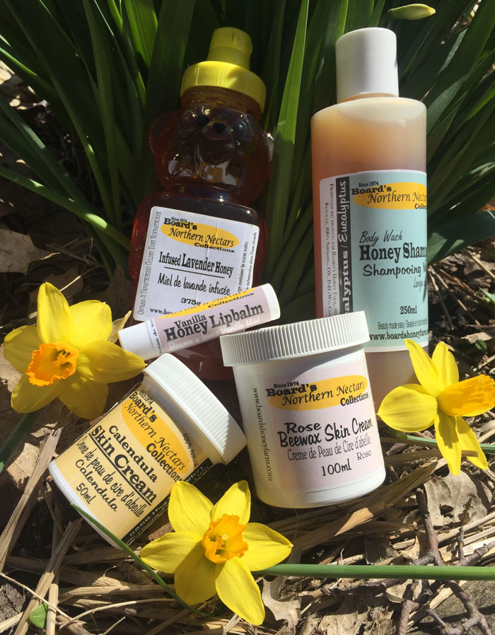 Bee Beauty Essentials made with our honey.